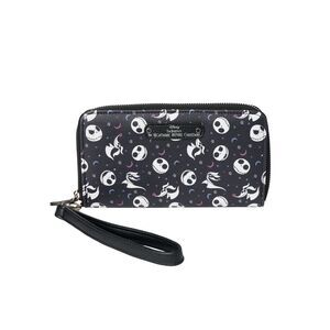 New Nightmare Before Christmas Womens Zip Around Wallet All-Over Print Wristlet